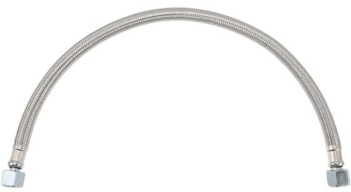 Hemobllo Tuyau De Leader Tressé En Acier Inoxydable 3/8 Pouces Pour Compresseur D'Air Rallonge Flexible De 21.65 Pouces Résistant À L'Abrasion Accessoire Pneumatique De Remplacement