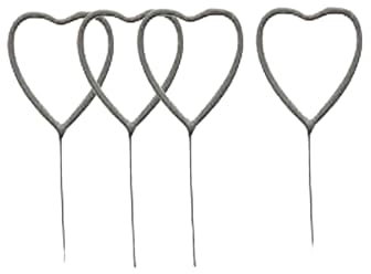 Stellina Cuore Scintillante 16cm, Decorazioni a Forma di Cuoreper Feste, Matrimoni, Anniversari, Amore, Love, misura 16 cm, candeline magiche scintillanti