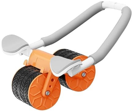 Bauchroller Bauchtrainer Roller Rutschfeste Bauch Rad Bauch Roller Rad Für Verbesserte Core Training Automatische Rebound Ellenbogen Bauchmuskeltrainer(Orange)