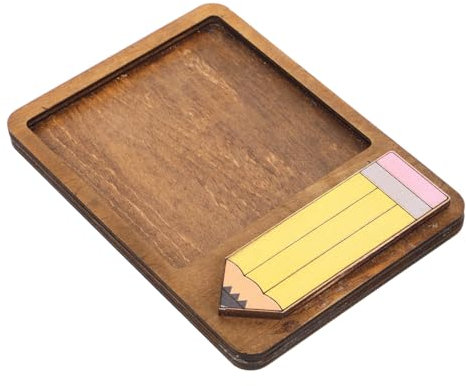 IMIKEYA Holz-memo-organizer Stabil Kompakt Schreibtisch Notizpapierhalter Rustikaler Holz-organizer Für Büro Arbeitsplatz Mit Großem Fassungsvermögen Und Natürlichem Design