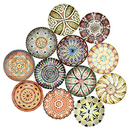 HAPINARY 20piezas Parches De Vidrio Decorativos Para Decoración Elegante y Duradero