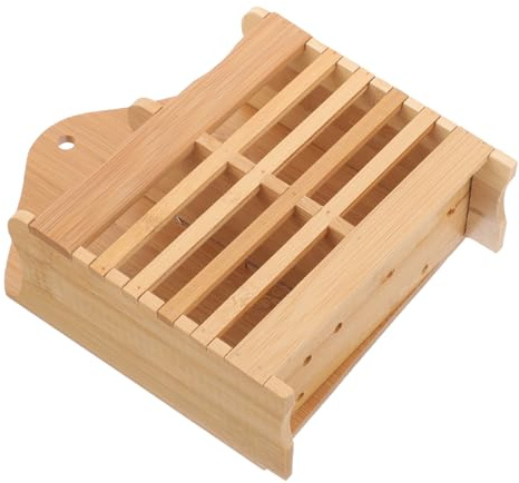 Cabilock Organisateur de Couverts à Deux Compartiments, Khaki | Égouttage des Couverts et Ustensiles, Rangement, Usage Repas et Réunions Style Aléatoire