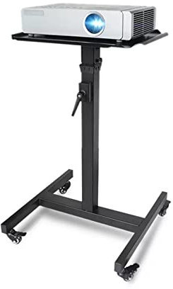 DFGHNBVC Trépied De Projecteur, Support De Montage pour Projecteur, Chariot À Plateau, Table De Travail Télescopique Universelle, Portable Et Mobile, pour La Maison Et Le Bureau, 120 Cm