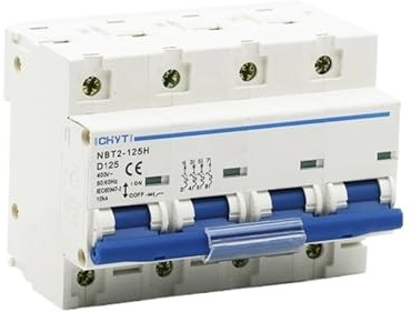 GFGWXMQB Disjoncteur Miniature NBT2-125 4P 80A100A 125A 400VAC MCB Interrupteur Principal Miniature Courbe D Interrupteur Principal(80A)