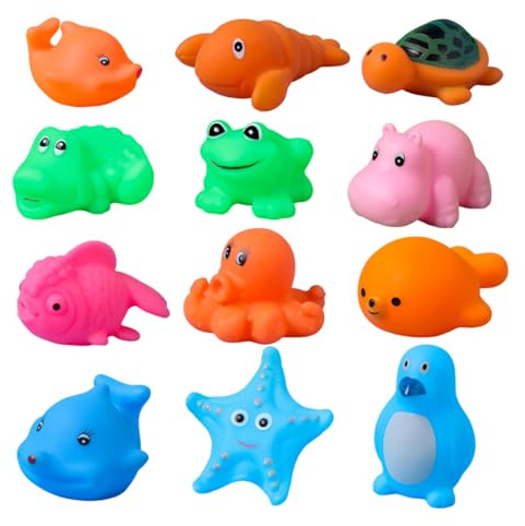 Jouet de Bain Bébé,12 Pièces,Animaux Marins,Jouet à Remonter Bain, Jouets Flottants,Jouet à emmener à la Plage,pour Bébés Enfant 1 2 3 4 5Ans