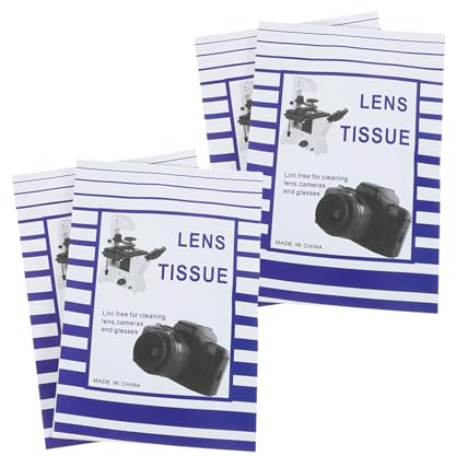 Abaodam 200 Pezzi Carta Pulizia Lenti Bianca 15x10cm per Occhiali e Fotocamere Rimuove Macchie Protegge Schermi per Ufficio e Scuola