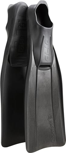 Cressi Clio Schnorchelflossen/Taucherflossen für Herren Damen und Kinder, 47/48, Schwarz