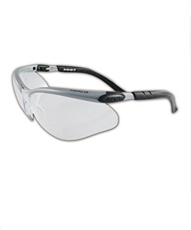 3M 10078371620469 BX Reader Series - Gafas de seguridad (marco plateado y negro, estándar), color negro