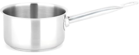 Metro Professional Saucière professionnelle Ø 14 cm 1 litre en acier inoxydable compatible induction four jusqu'à 240 °C Passe au lave-vaisselle Hauteur 7,9 cm