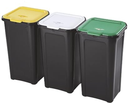 Poubelle de tri sélectif Tris Tontarelli 44 l x 3 pièces