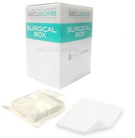 MEDICALMONO M26161Q Compresse di garza in TNT cm 7.5X7.5 cm (80 buste da 5 pz) - Tot. 400 PZ - LUXOR NET TNT in Surgical Box - 4 strati - STERILI 7.5X7.5 (80 buste da 5 garze) - Tot. 400PZ