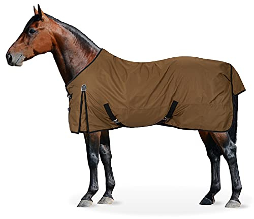 Equinate Regendecke Springfield Weidedecke mit Fleece 155cm Bronze
