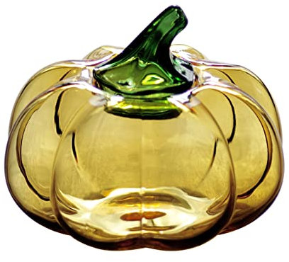 QINGGANGLING999 Sucriers Jar en Verre de Bonbon avec Cristal Couvercle Citrouille de Sucre Transparent Bol décoratif Bol de Bonbons de Bonbons de Bonbons for Le Bureau de Bureau à Domicile