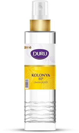 Duru Lemon Cologne Spray Pump Bottle - Refreshing Citrus Scent, Long-Lasting Fragrance, Ideal for Daily Use and Travel, 150 ml