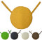 Home Tresor Cuscini Sedia Con Lacci | Coprisedia Imbottiti Tondi Ø 40 cm. per Sedia e Sgabelli Cucina e Giardino da Interno o Esterno Sfoderabili con Cerniera (Yellow, 4)