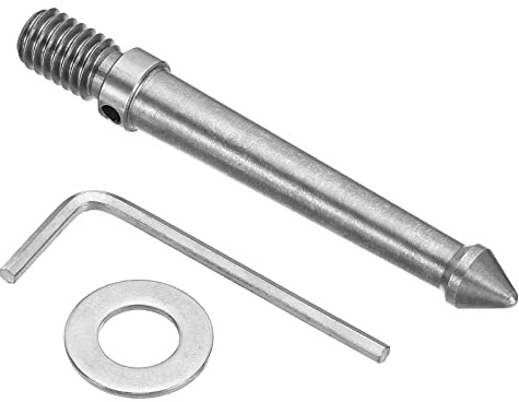 PATIKIL 3/8 Gewinde Dreifuß Spike Kamera Dreifuß Ground Stachel Schraube Edelstahl Stachel Montage Adapter für Monopod Silber