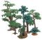 Toyvian 7St Mini-Landschaftsmodell Mini-Landschaftsdekor Kuchendeckel Baum Anlage Modelle Mikrobaummodell Sandtisch-Szenenlayoutmodell Pflanze schmücken Bahn Dekorationen Ornamente PVC