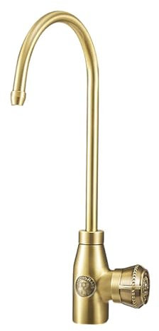 Umkehrosmoseanlage Wasserhahn Goldener 360° Drehbarer Kaltwasser Armaturen für Untertisch Wasserfilter,Gold
