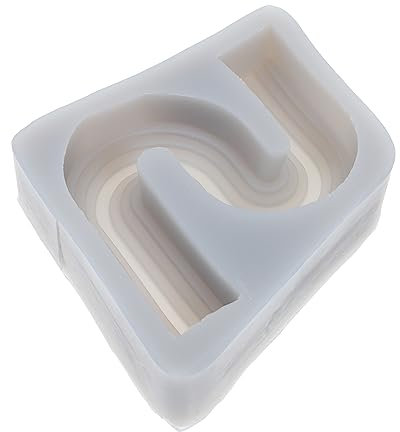 Anneome Kerzen-silikonform Geometrisches Design Handgemachte Kerzenform Diy Duftkerzenherstellungswerkzeug Sichere Antihaftform Bastelwerkzeug Für Seifen Und Kerzen