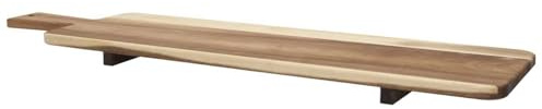 HOME DECO FACTORY Présentoir sur Pied en Acacia 60 cm Tapas Marron | Bois d'acacia, présentoir sur pied, 60 cm, tapas et apéritifs, design élégant, service de table, marron