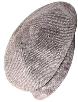 HUAJINGKEJI Modische Baskenmütze, kariert, für Damen, französischer Malerhut, Party, achteckig, elegant, Winter, Herbst, runder Hut, braun, Hat circumference: 56cm-58cm