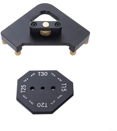 URPIZY Stencil di fresatura per fresatrice superiore, lega di alluminio, raggio Jig Router Templates, raggio semicircolare angolare Quick-Jig Router modelli da tavolo (T15-20-25-30)