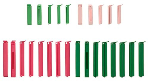 I K E A BEVARA Sealing Clip, Set of 26 Mixed Colours by MERLIN MARKET – Premium Quality, Durable, Multi-Purpose Sealing Clips Ideal for Kitchen, Home Storage, Food Preservation and Organising