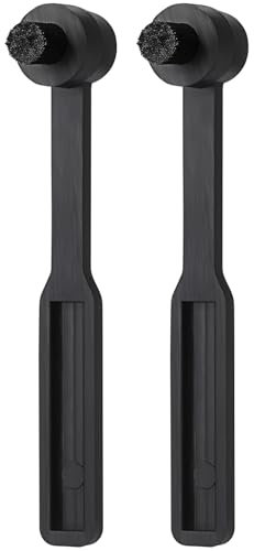 HOMSFOU 2 pezzi Spazzola per Pulizia Puntina per Dischi Pennello Compatto per Pulizia e Versatile per Dischi e Obiettivi Fotografici