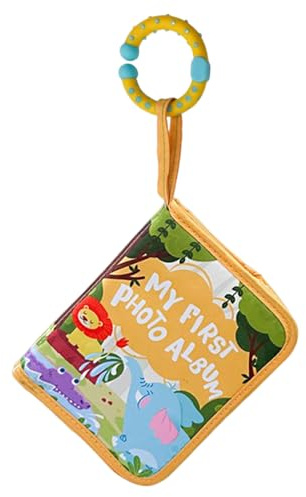 Album Foto Bebè | Libro Foto Morbido Familiare Per Neonato - Scrapbook con Motivo Leone Ricordo Decorazione Bambini Ragazzi Ragazze