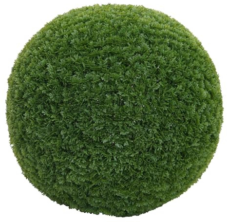 Mendler Cespuglio artificiale HWC-O96, palla di tuia pianta decorativa albero della vita, per esterni, polietilene Ø 52 cm