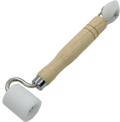 Vinkel Tapetutjämning Roller - 22,5x4x4 cm Dubbelt utjämningshuvud, slitstarkt pom trähandtag | Ljudisolering Handverktygssats för bilapplikationer