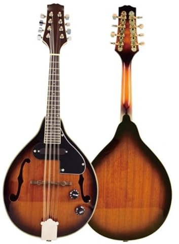 Mandolin Instruments Sapele Panel Mandolin Brown Orange Beginner Adult Professional