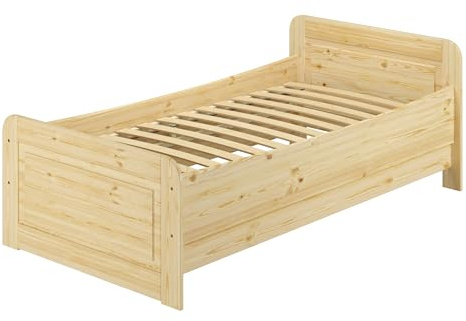Erst-Holz®Seniorenbett 100 x 200 Kiefer Massiv mit Federleisten