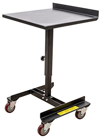 STIER Materialständer, Tragkraft 50 kg, Materialständer höhenverstellbar 710-960 mm, Neigung verstellbar 0-45°, Rollenständer, Werkstattausrüstung, STIER Werkzeug, Materialwagen, Auflageständer,