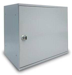 ALUBOX EASYBOX Cassetta Per Pacchi Corriere 33X27X40 Cm Cassetta Postale Pacchi In Lamiera Zincata (ANTRACITE)