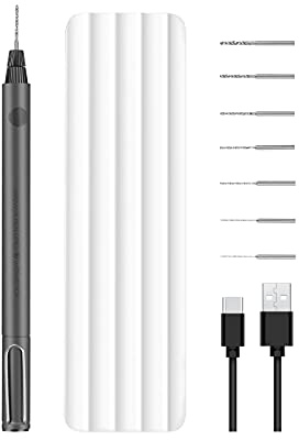 Wowstick Mini taladro inalámbrico, taladro portátil recargable por USB, taladro eléctrico multifunción con 8 accesorios, carga de 40 minutos, ideal para plástico, madera, bricolaje