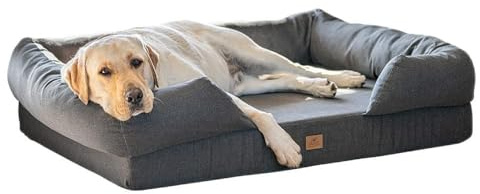 Ferplast Cama ortopédica para Perros MEMOR-One XL Memory Fom Espuma de Memoria, Retirable Funda Extraíble, Lavable