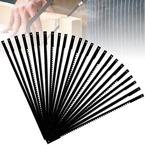 ZACUDA 24 Pezzi Lama per Sega da Traforo Lame per Sega a Scorrimento con Denti a Spirale Lame di Ricambio per Traforo 10/15/18/24 Denti Lame Traforo Elettrico 127MM per Legno Plastica Schiuma Metall