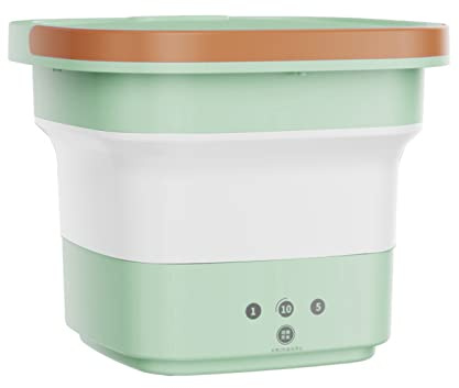 CEIEVER - Mini lavatrice pieghevole, 220 V, da campeggio, con centrifuga, mini lavatrice con cestello di scarico, per biancheria intima, calzini, vestiti per bambini