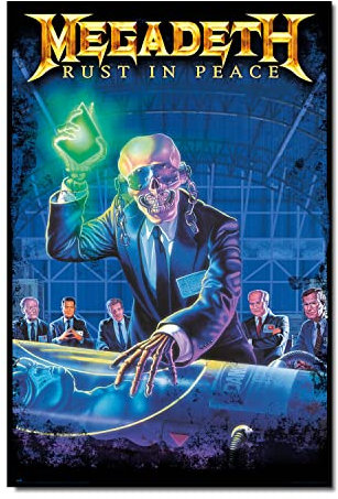 Grupo Erik Megadeth Rust In Peace Poster - 36 x 24 inches / 91.5 x 61 cm - Shipped Rolled Up - Cool Posters - Art Poster - Posters & Prints - Wall Posters