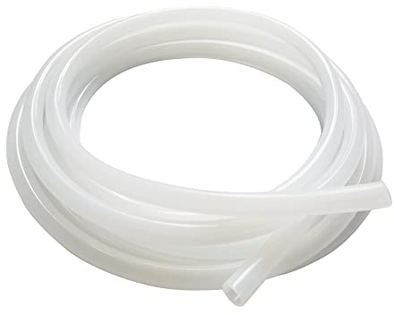 Hohitto Silikonschlauch Flexibler Schlauch, 7mm ID x 11mm OD Länge 5 Meters(Ungefähr.16,4ft), Wandstärke 1mm, Wasserschlauchrohr für Pumpentransfer für Lasermaschine, für industrielle Anwendungen