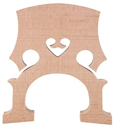 TUOREN Fitted 1/2 Size Cello Maple Bridge Finer Grade Solid Maple Wood Cello Bridge Replacement Cello Parts & Accessory