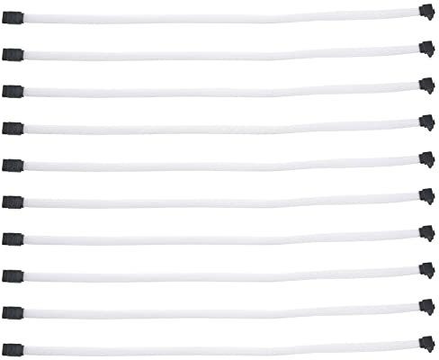 LLKOZN 10 cables de datos SATA 3.0 III Sata3 de 7 , ángulo recto, 6 Gbits/S, cable SSD (10 unidades)