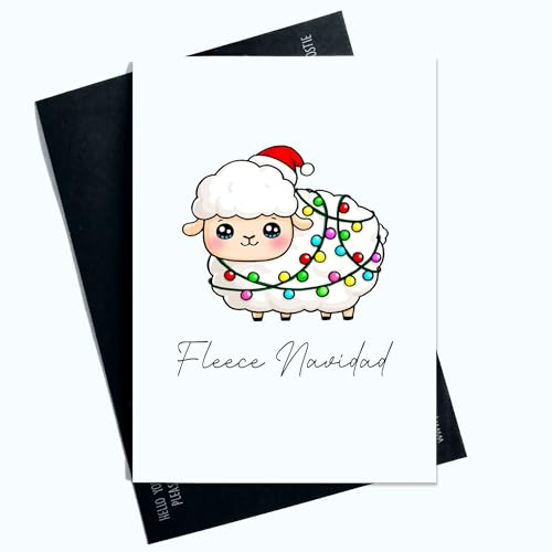 Peachy Antics Lustige Weihnachtskarte, Fleece, Navidad, lustige Witz, Weihnachtskarte, Weihnachten für Sie und Ihn, Lachen SP150
