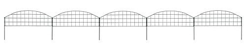 LAPOOH Gartenzaun Set Konvex 77,3x26 cm Grün, Hasendraht, Wühlmausgitter, Stacheldraht, Drahtgitter, Kaninchendraht, Drahtzaun, Hasengitter - 146101