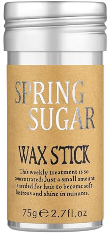 SPRINGSUGAR Haarwachs Stick für Haar-Kontrolle, Essentieller Hair Wax Stick für Tanzaufführungen, Nicht Fettende Glatte Seidig Haarstyling