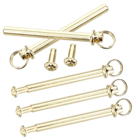 ABOOFAN Folding Hand Fan Shaft Rivets Repair Kits, 5 Sets Handheld Fan Shaft Replacement Fastener for Handmade Fans Bamboo Paper Fans Cloth Fan Accessories