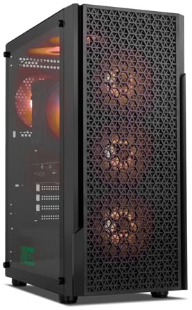 PCBYTE Horus Ordenador Sobremesa Intel Core i7 11700F Octa Core up to 4,9Ghz | 32GB RAM | 1TB SSD NVme | Nvidia GTX 1650 | Windows 11 Pro | WiFi | PC Gamer | Gaming PC