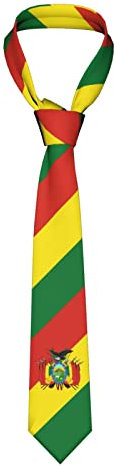 Herren Seidenkrawatte Bolivien-Flagge Cool, Krawatten Klassisch Krawattenschal Seidenweich Business Halstuch Für Business Festliche Büro