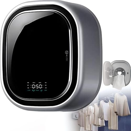 YANDDEA Machine à Laver Murale, Mini Machine à Laver entièrement Automatique de 3 kg et essoreuse, Machine à Laver Intelligente à télécommande pour sous-vêtements et Chaussettes